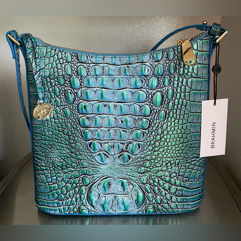 BRAHMIN..IRIDESCENT ESPLANADE CROSSBODY HANDBAG